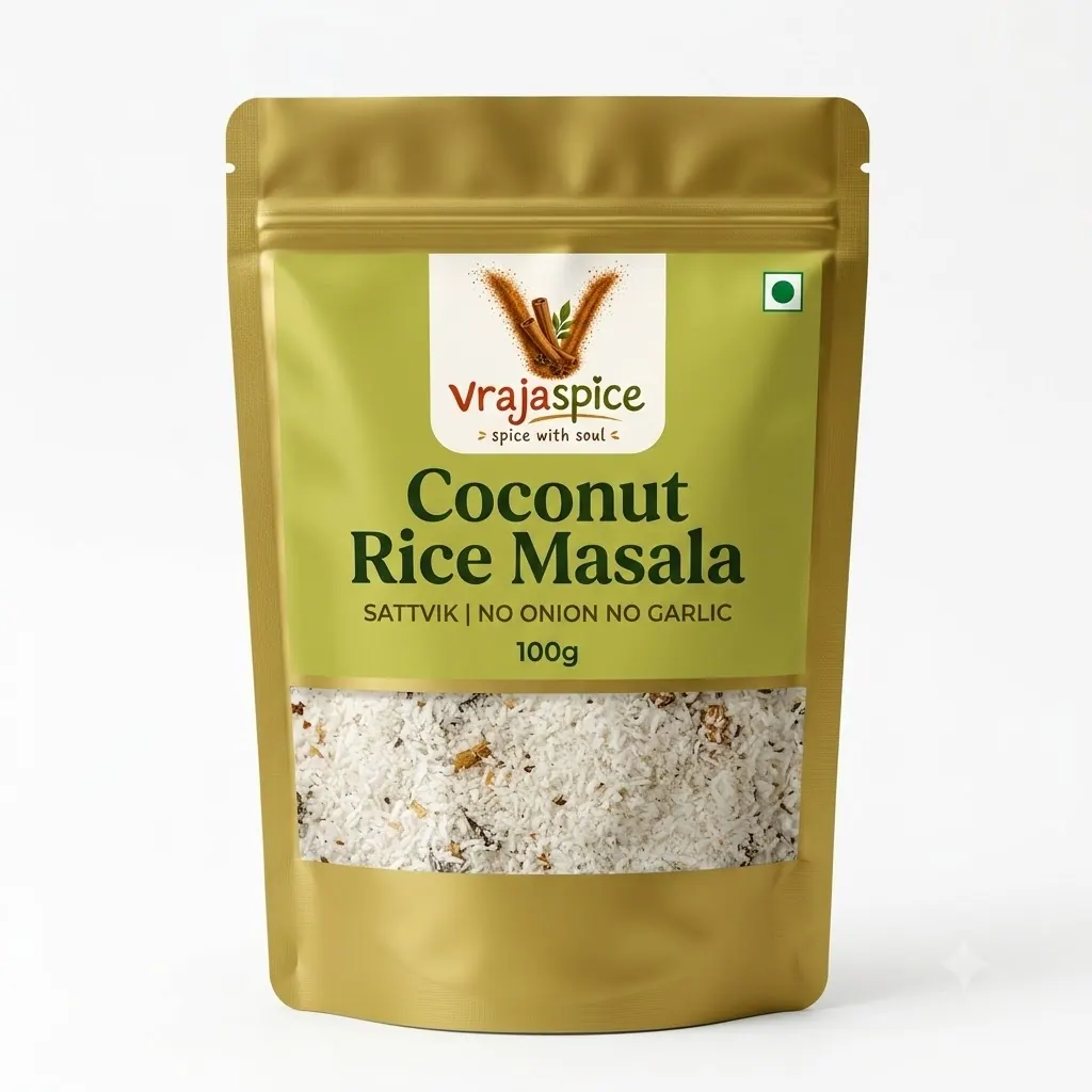 Coconut Rice Masala - no onion no garlic product by Vrajaspice