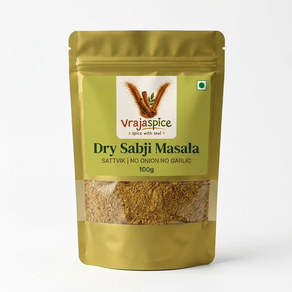 Dry Sabji Masala - no onion no garlic product by Vrajaspice