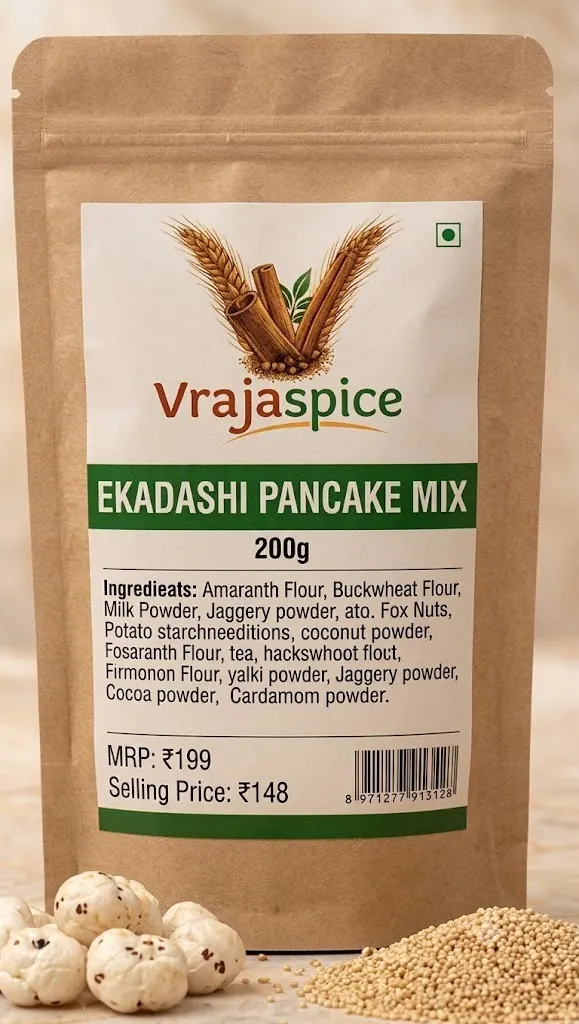 Ekadashi Pancake Mix - no onion no garlic product