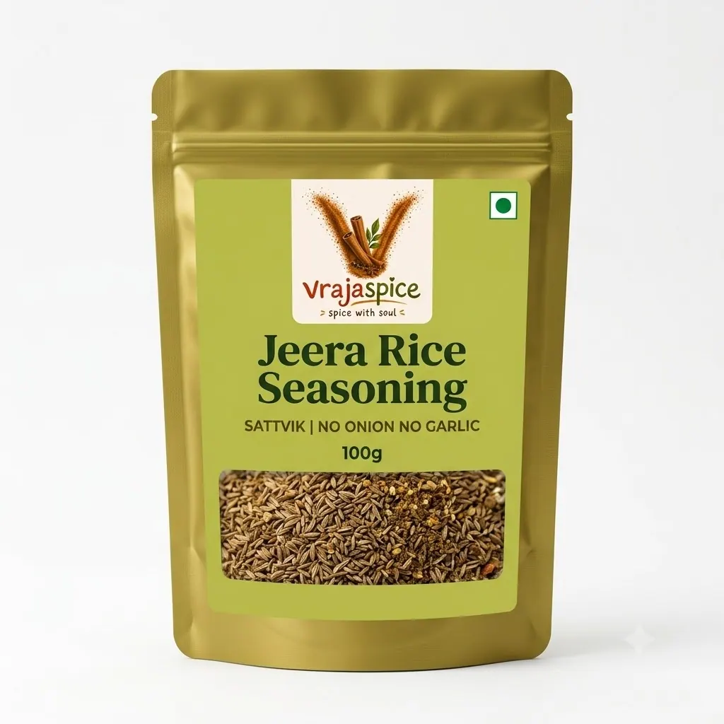 Jeera Rice Seasoning - no onion no garlic product by Vrajaspice
