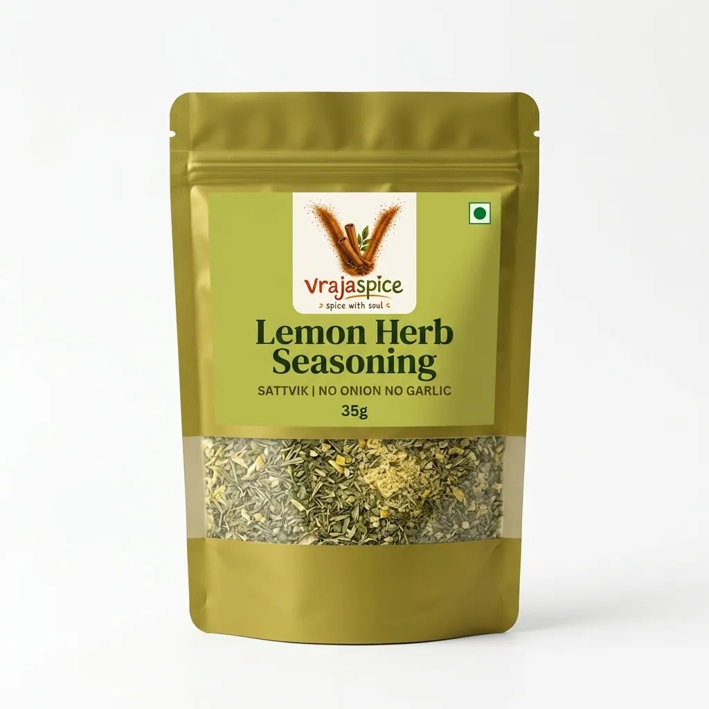 Lemon Herb Seasoning - no onion no garlic product by Vrajaspice