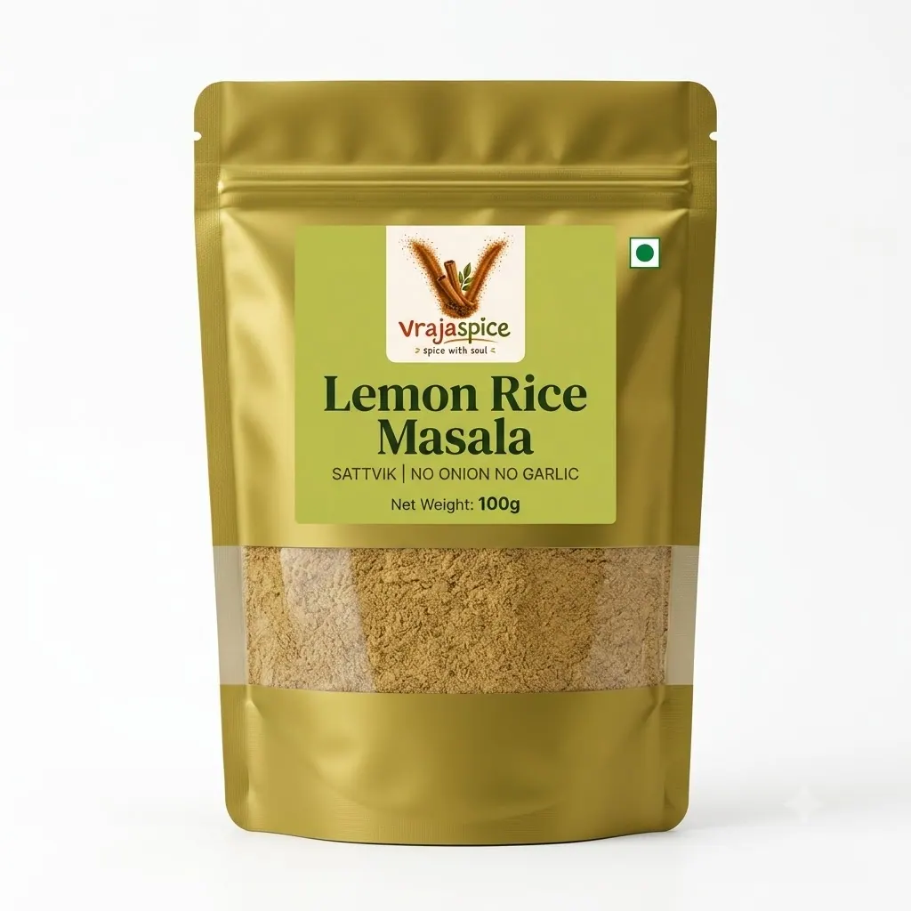 Lemon Rice Masala - no onion no garlic product by Vrajaspice