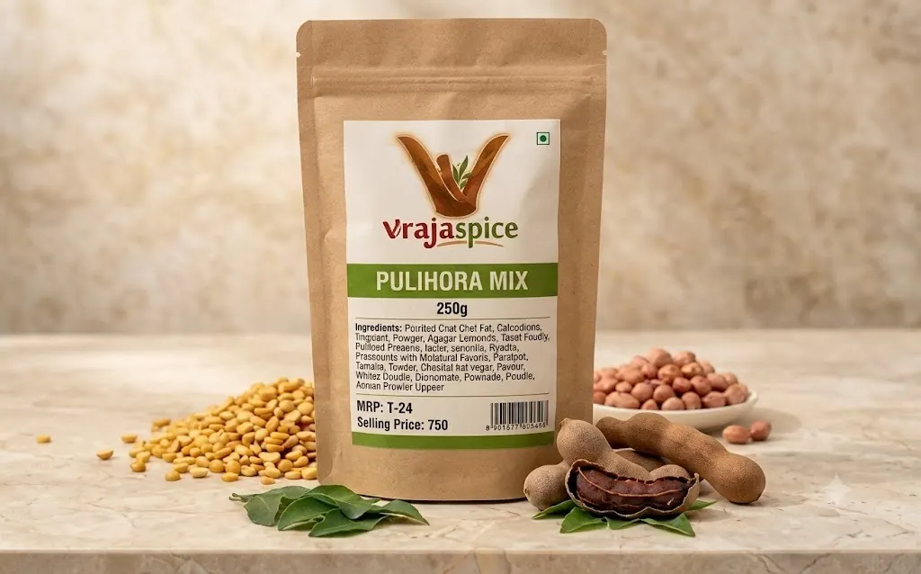 Pulihora Mix - no onion no garlic product by Vrajaspice