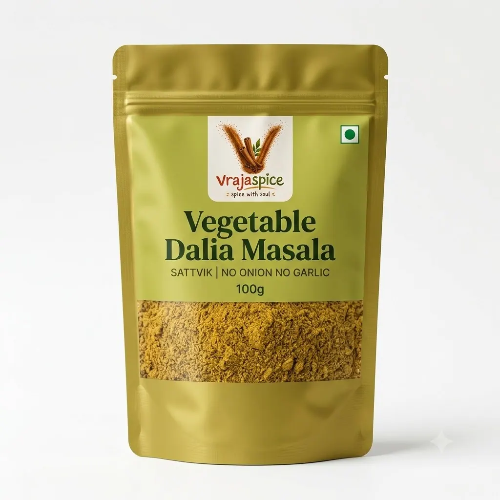 Vegetable Dalia Masala - no onion no garlic product by Vrajaspice